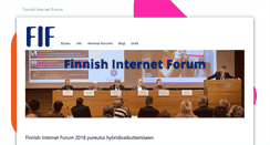 Desktop Screenshot of internetforum.fi